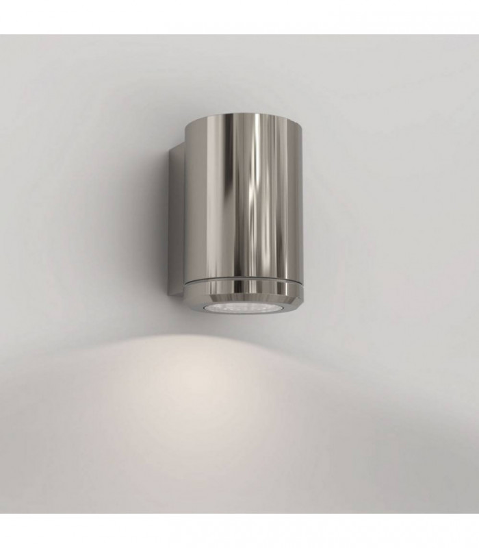 Outdoor Wall Light Polished Nickel IP44, GU10