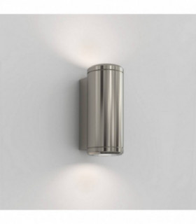 Outdoor Wall Light Polished Nickel IP44, GU10