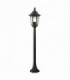 1 Light Outdoor Pillar Lamp Black IP44, E27