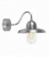 1 Light Outdoor Fisherman Dome Wall Light Antique Nickel IP44, E27