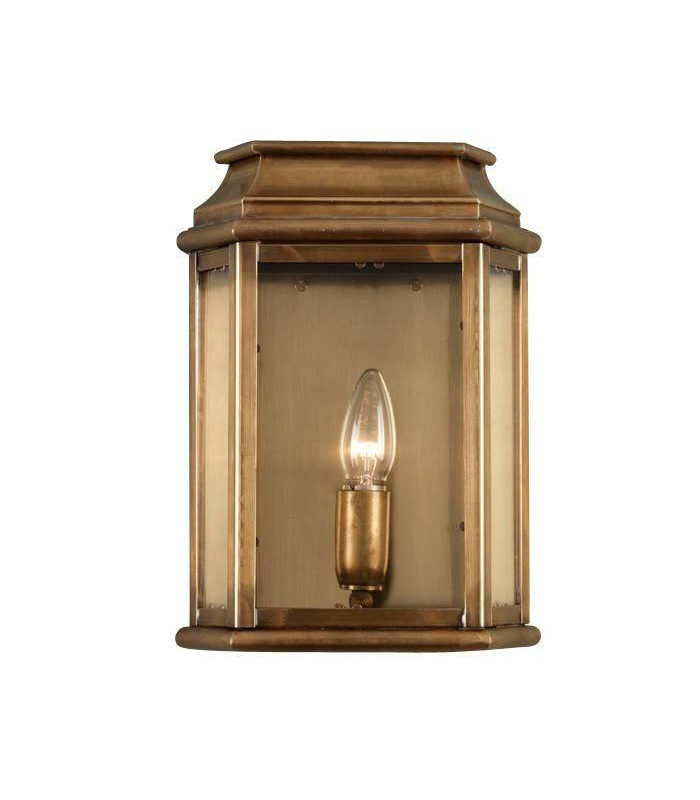 1 Light Outdoor Wall Lantern Light Solid Brass IP44, E27