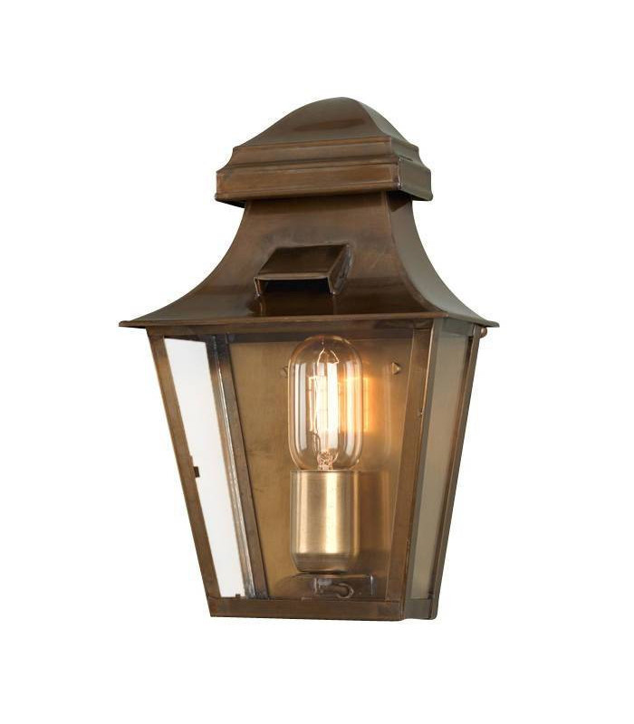 1 Light Outdoor Wall Lantern Light Solid Brass IP44, E27
