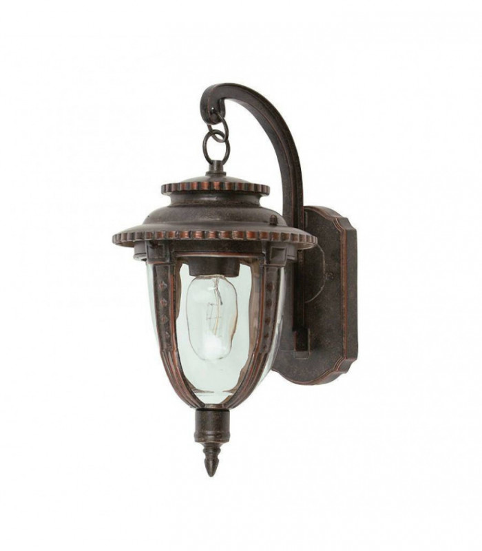 1 Light Outdoor Medium Wall Lantern Light Weathered Bronze IP44, E27