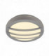 2 Light Wall And Ceiling Light, Round Silver Grey, G24, 2X2Ip44