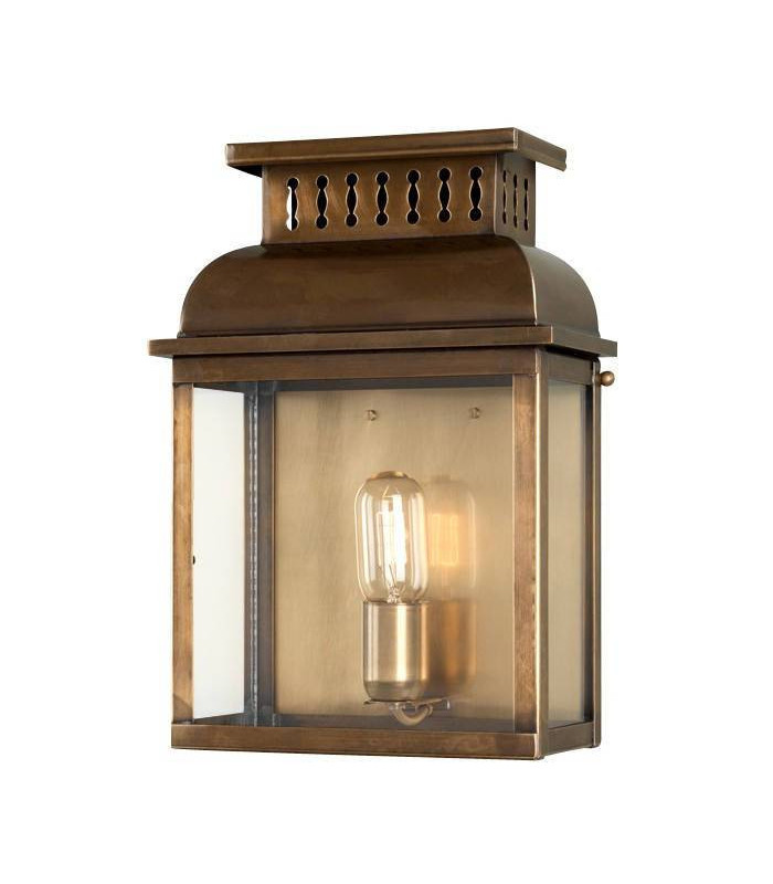 1 Light Outdoor Wall Lantern Light Solid Brass IP44, E27