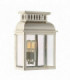 1 Light Outdoor Wall Lantern Light Polished Nickel IP44, E27