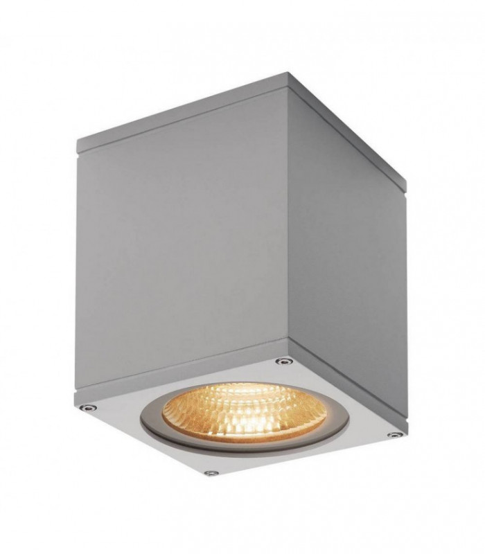 Outdoor Wall Light, Flood Down, Led, 3000K, Silver-Grey, W, H, D 13, 14, 13.5 cm, IP44