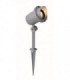 1 Light Outdoor Garden Spike Spotlight Grey IP44, GU10