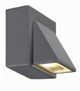 LED 1 Light Outdoor Wall Down Lamp Grey IP44