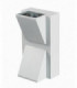 LED Up Down 2 Light Outdoor Wall Lamp White IP44