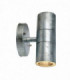 2 Light Up Down Outdoor Wall Lamp Galvanized IP44, GU10