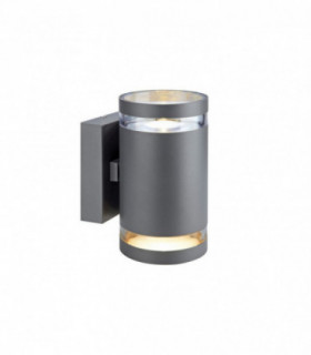 LED Up Down Outdoor Wall Lamp Grey IP44