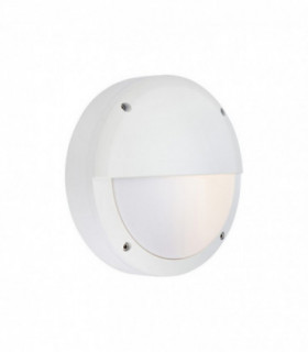 LED Outdoor Bulkhead Wall Lamp White IP44