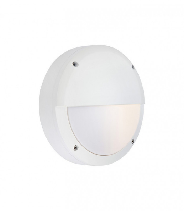 LED Outdoor Bulkhead Wall Lamp White IP44