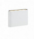 LED Up Down Outdoor Flush Wall Lamp White IP44