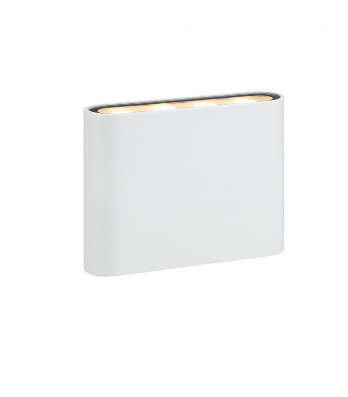 LED Up Down Outdoor Flush Wall Lamp White IP44