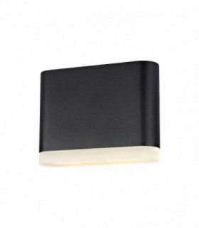 LED Outdoor Wall Lamp Black IP44