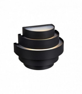LED Up Down Outdoor Wall Lamp Black IP44