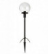 LED Outdoor Garden Spike Globe Light Black IP44