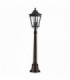2 Light Medium Outdoor Post Lantern Grecian Bronze IP44, E14