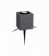 LED Outdoor Garden Spike Spotlight Black IP44