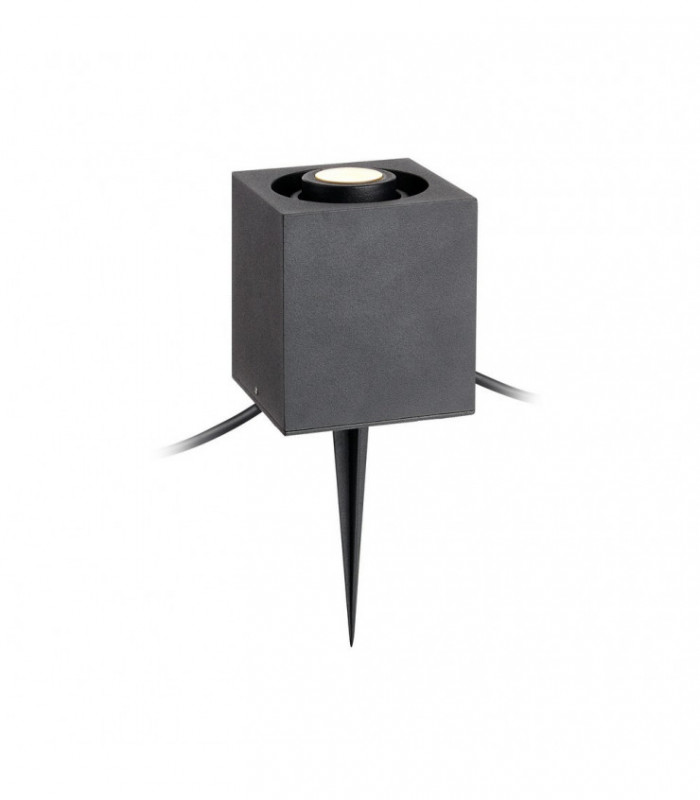 LED Outdoor Garden Spike Spotlight Black IP44