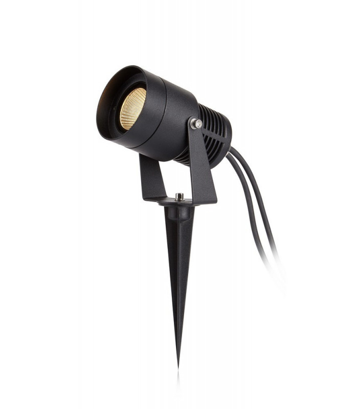 LED Outdoor Garden Spike Spotlight Black IP44