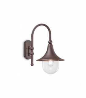 Outdoor Dome Wall Lantern 1 Light Coffee IP43, E27