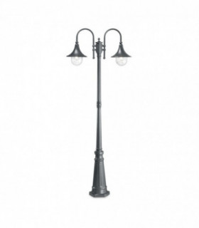 Outdoor Lamp Post 2 Lights Anthracite IP43, E27