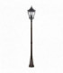 3 Light Large Outdoor Post Lantern Grecian Bronze IP44, E14