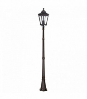 3 Light Large Outdoor Post Lantern Grecian Bronze IP44, E14