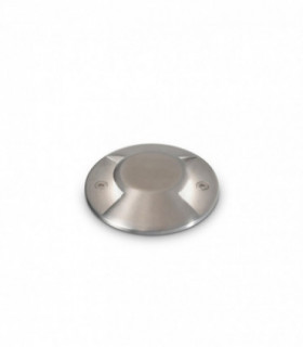 Integrated LED Outdoor Recessed Ground Downlight Lamp 1 Light 2 Directional Steel 3000K IP65
