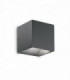 Integrated LED Outdoor Up Down Wall Downlight Lamp 1 Light Anthracite 3000K IP44