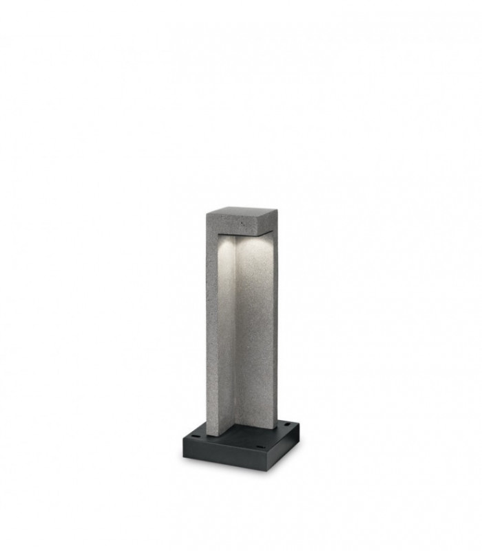 Integrated LED Outdoor Bollard Lamp 1 Light Granite 3000K IP55