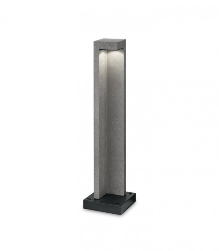 Integrated LED Outdoor Bollard Lamp 1 Light Granite 3000K IP55