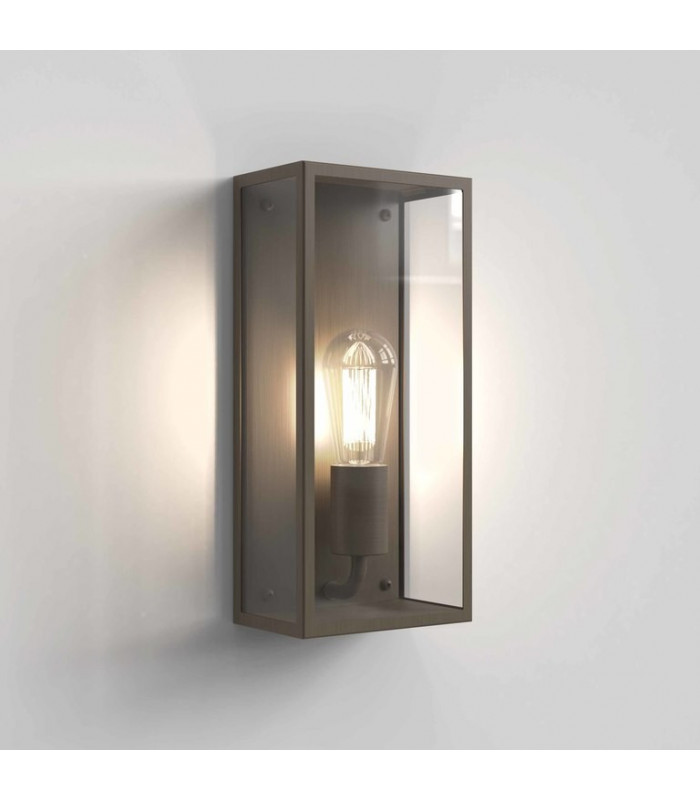 Outdoor LED Wall Lantern Bronze IP44, E27