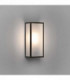 Outdoor LED Wall Lantern Bronze Frosted IP44, E27