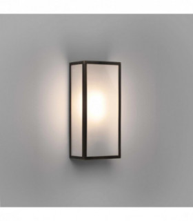 Outdoor LED Wall Lantern Bronze Frosted IP44, E27
