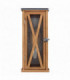 1 Light Outdoor Small Wall Lantern Light Natural Oak IP44, E27