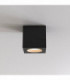 Square Surface Mounted Downlight Textured Black IP65, GU10