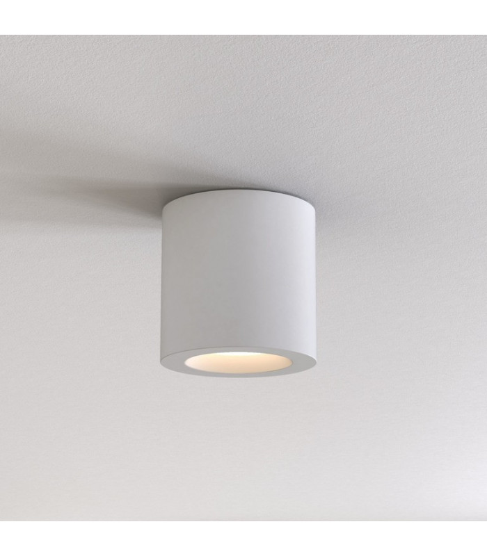 Round Surface Mounted Downlight Matt White IP65, GU10