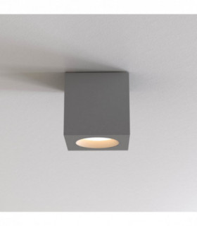 Square Surface Mounted Downlight Textured Grey IP65, GU10