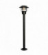 1 Light Outdoor Coastal Bollard Lantern Black IP44, E27