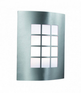 1 Light Outdoor Garden Wall Light Stainless Steel IP44, E27