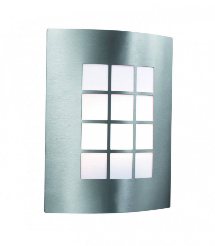 1 Light Outdoor Garden Wall Light Stainless Steel IP44, E27