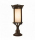 1 Light Small Outdoor Pedestal Light Heritage Bronze IP44, E27