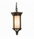 1 Light Small Outdoor Ceiling Chain Lantern Heritage Bronze, E27
