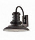 1 Light Outdoor Large Fisherman Dome Wall Lantern Light Restoration Bronze IP44, E27