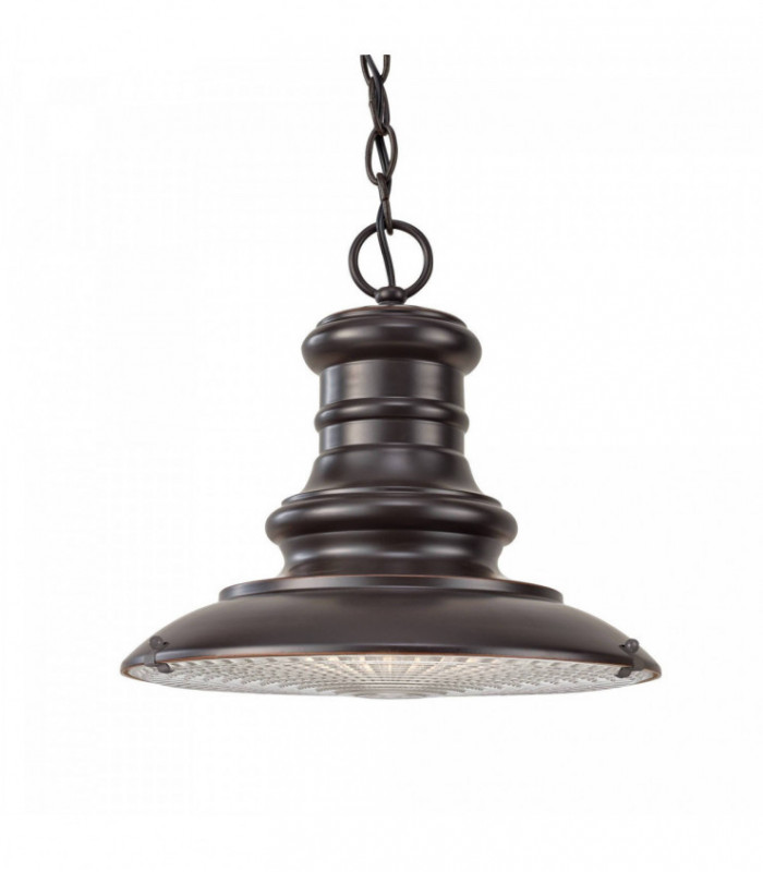 1 Light Medium Outdoor Ceiling Chain Lantern Restoration Bronze, E27