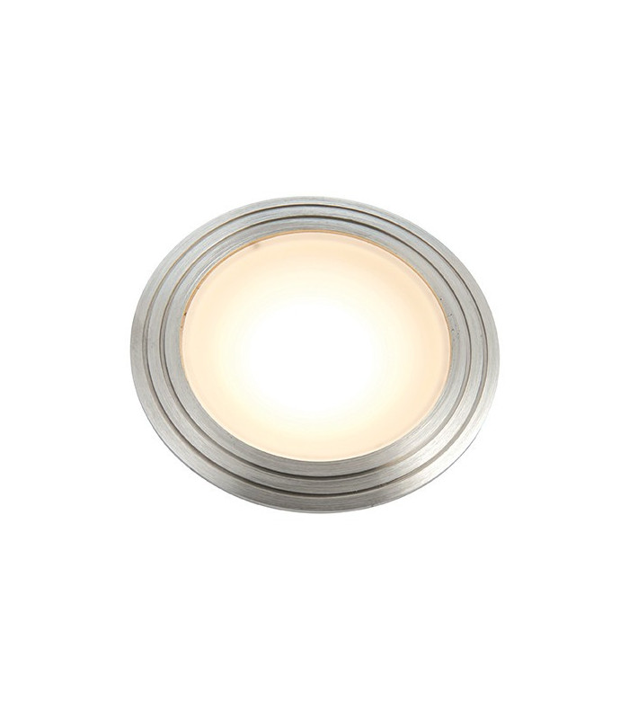 Outdoor Integrated LED Recessed Marine Grade Brushed Stainless Steel & Frosted 1 Light IP67